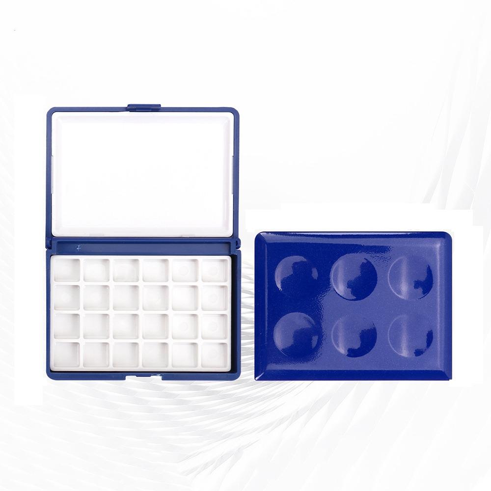 Portable Painting Pigment Box Empty Watercolor Painting Palette Mini Watercolor Box Artist Use