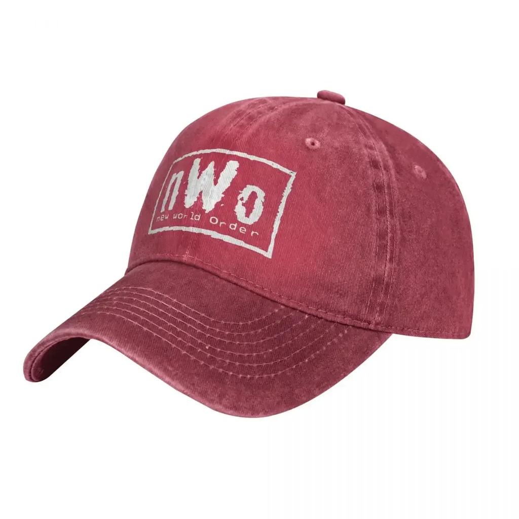 NWO Denim Baseball Cap New World Order Outdoor Sports Trucker Hat Summer Adjustable Unisex-Teens Classic Custom DIY Baseball Cap