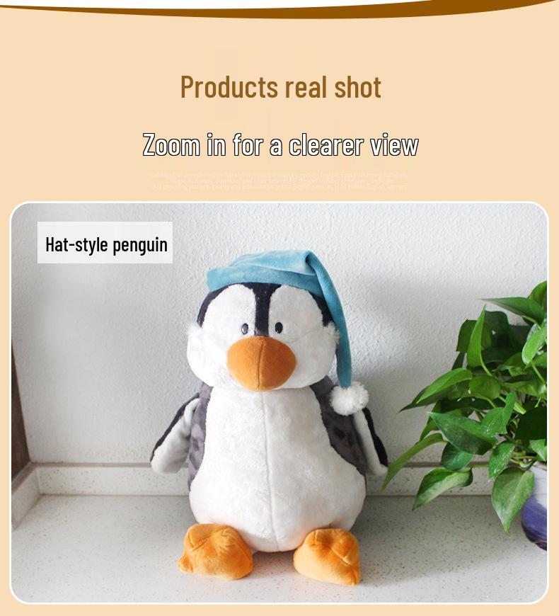 Очаровательная плюшевая кукла Спящий пингвин – Мягкий, милый подарок для девочек