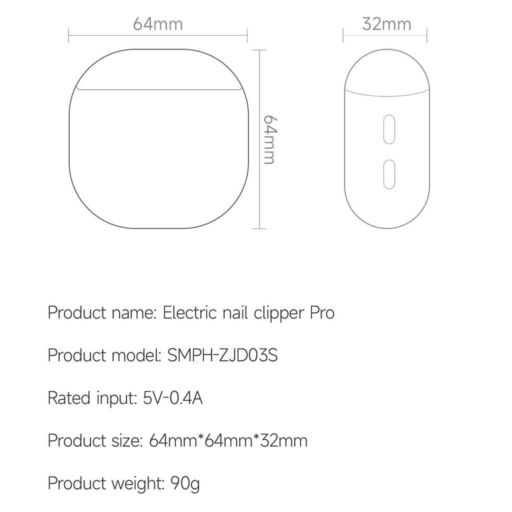 Xiaomi Seemagic электрическая автоматическая машинка для стрижки ногтей Pro с сенсорным запуском, инфракрасная защита, светодиодный триммер, инструменты с режущей головкой