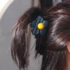 Geometry Flower Hair Claw Hairpin Plastic Shark Clip Sweet Hair Crab Clip  Female