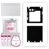apgo Protective Skin Sticker for the Back+sides Compatible with Samsung Galaxy Z Flip5 Retro, Full Wrap Film, Foil, Vinyl - Pattern Matte Black
