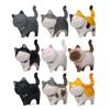Decor Desktop Ornament Cartoon Cat Figurine Simulation Animal Model With Bowknot Mini Kitten Statue