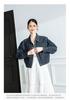 [Same as in the mall] Lagogo's new year's lapel style versatile denim jacket with a hanging feel for women