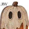 Premium Solid Wood Art Halloween Wooden Ornaments, Distressed Pumpkin/Cat Decorations, Desktop & Wall Durable Tabletop Decors for Autumn Harvest