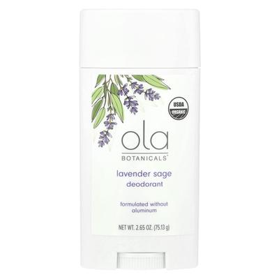 Дезодорант Ola Botanicals®, Лаванда Шалфей, 75.13г(2.65 унции)