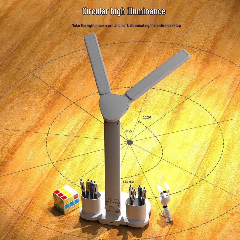 Multifunctional Desk Lamp with Eye Protection and Pen Holder for College Dorms