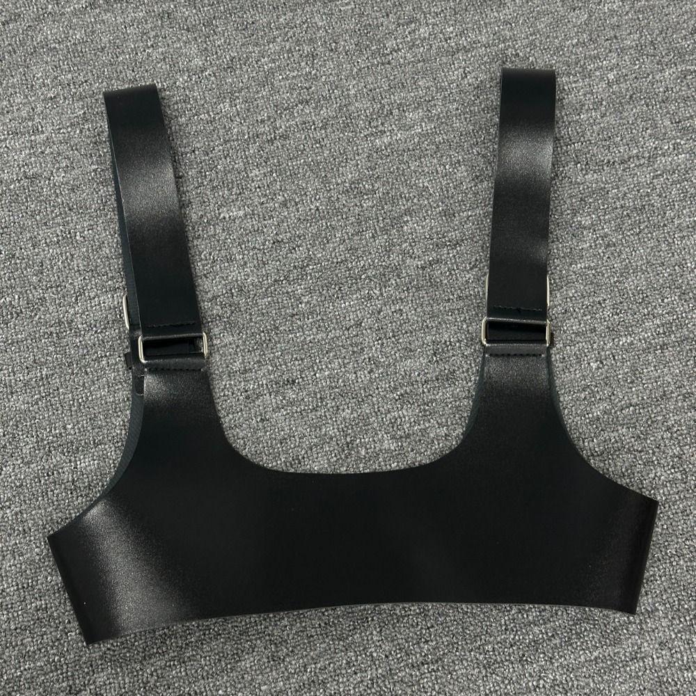 Уличный стиль U кожаный ремень-хомутик широкий пояс готический панк пояс корсет на грудь женский