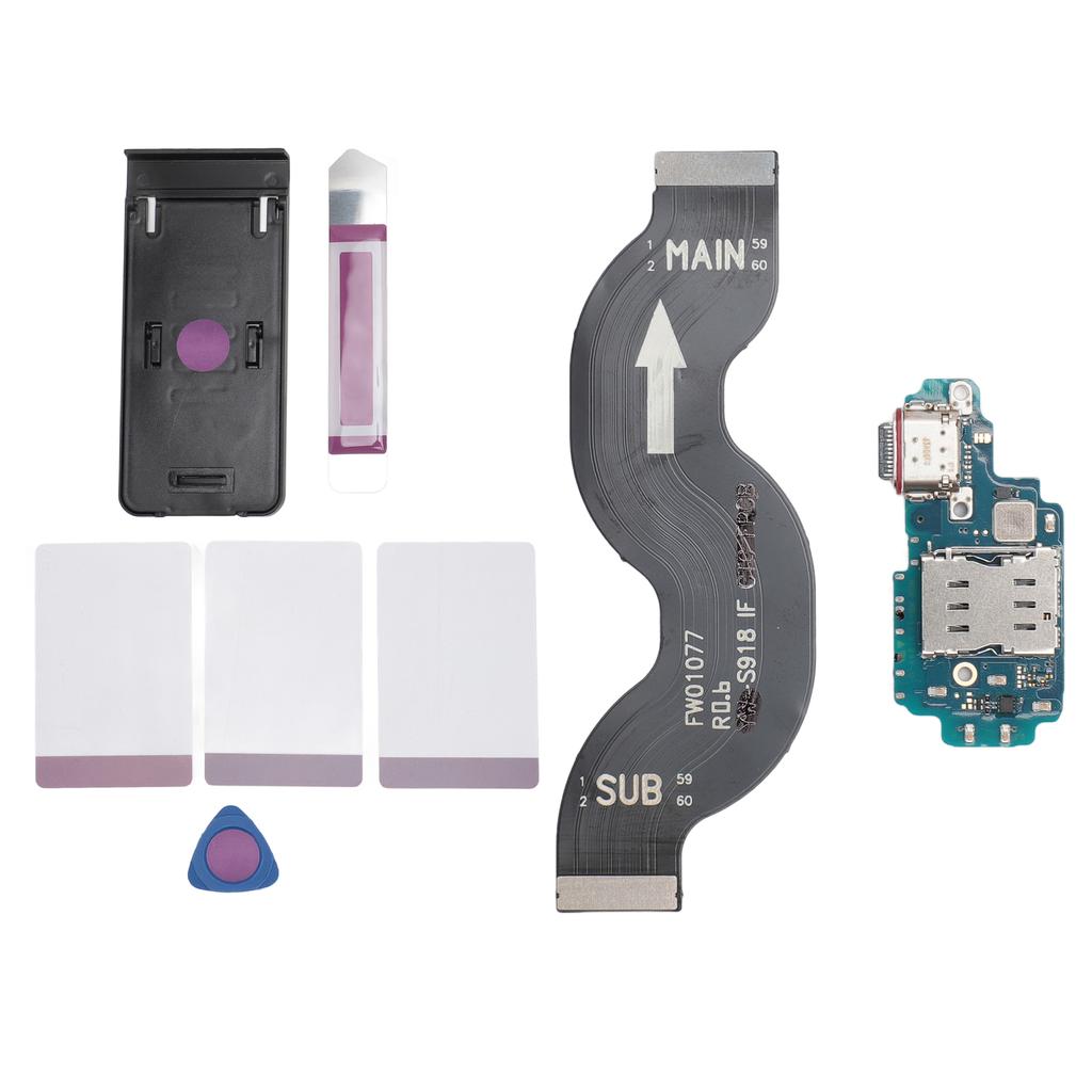 Разъем для зарядки док-станции для S23 Ultra 5G SM S918F SM S918B EU Version USB C порт зарядки Flex