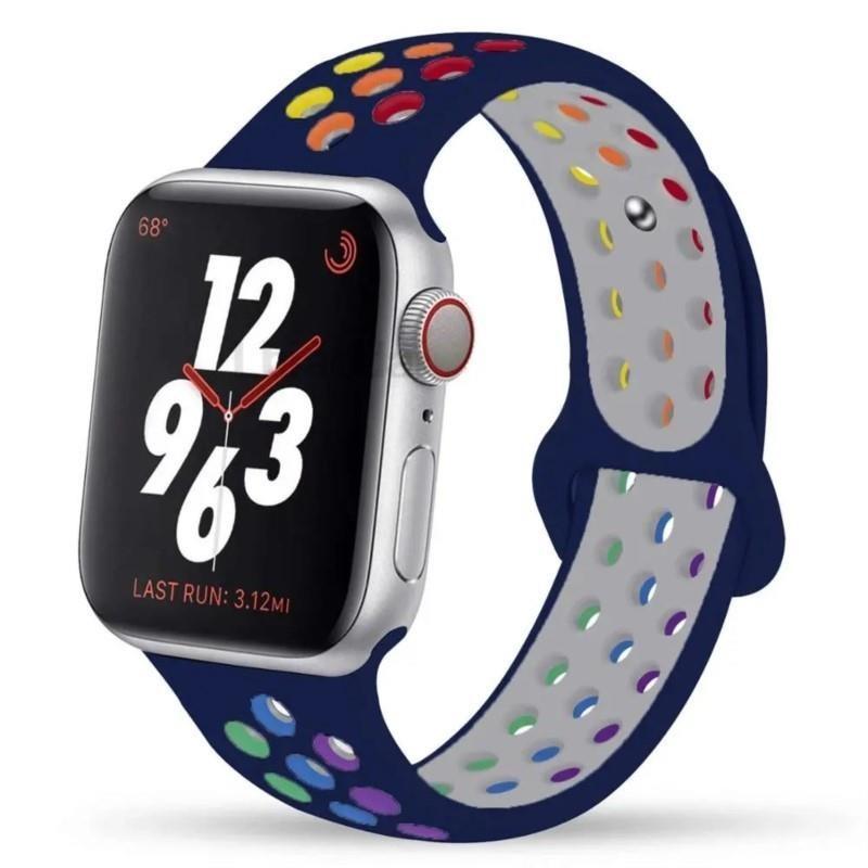 Silicone band For Apple Watch 11 strap 44mm 40mm 45mm 41mm 42mm 46mm correa bracelet iWatch Series 10 8 SE 3 6 7 9 Ultra 2 49mm
