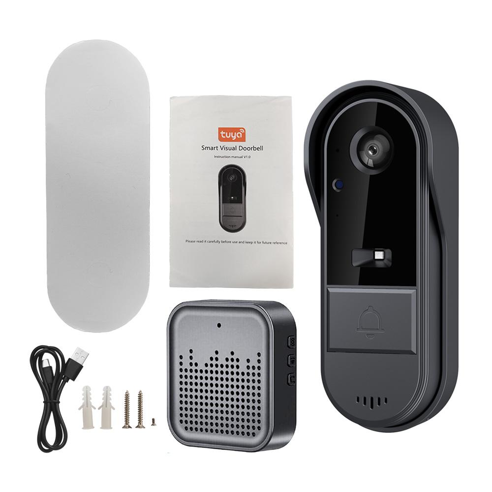 Smart Doorbell Ring Door Camera Wireless Intelligent Video Bell Camera 125 Degree Wide-angle Lens