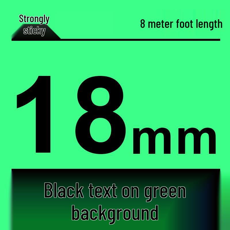 Compatible Brother 12mm Label Maker Ribbon: PT-E100B/D210/D450/115B, Laminated Self-Adhesive