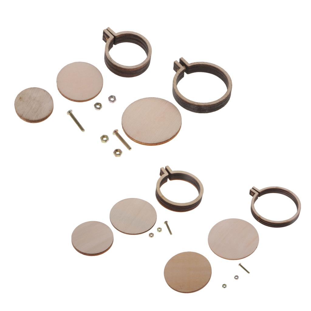 Мини Круглые Деревянные Пяльцы для Вышивания Рамка для Вышивания Крестом для Взрослых DIY Поделки