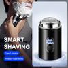Мужская электрическая мини-бритва Перезаряжаемая Зарядка Type-C Авто Портативная Светодиодный цифровой дисплей Бритва для влажного и сухого бритья Мужская Женская Домашняя Бритва