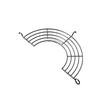 Qianxing 304 Stainless Steel Semi-Circular Pot Edge Oil Drain Rack