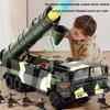 Крупногабаритная игрушечная зенитная ракета из сплава, может запускать безопасный материал, детская ракетная установка, модель танка для 3-летнего мальчика, классный подарок