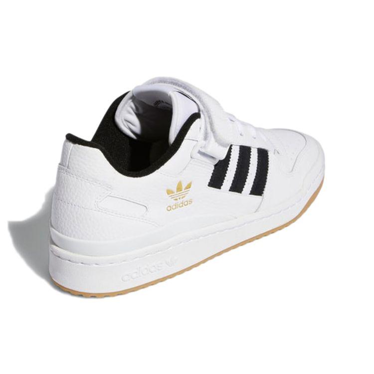 Adidas Forum Low White Black Унисекс Кроссовки Cloud-White Core-Black Gum H01924