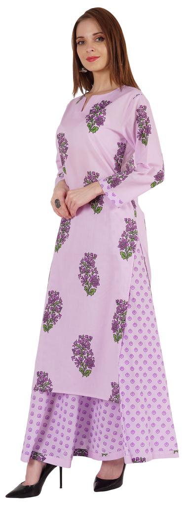 Phagun Indian Ethnic Cotton Kurti & Skirt Set For Women  S Partywear Dress Printed Traditional