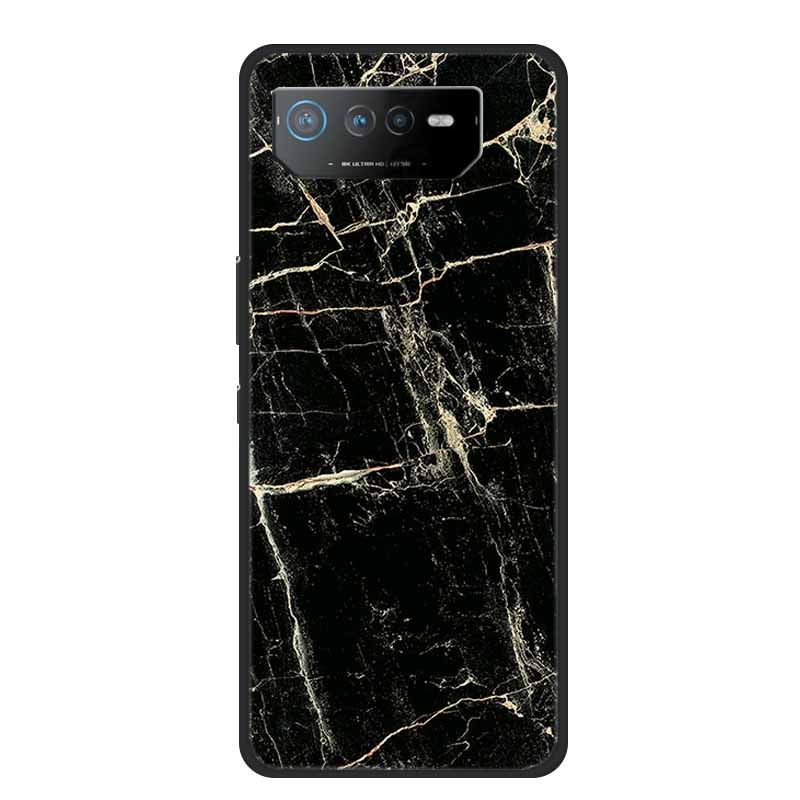 Чехол для телефона Asus ROG Phone 6D Ultimate Задняя крышка Черный ТПУ Силикон Мягкий Чехол Для Asus ROG Phone 6 Pro Чехол Phone6 Pro