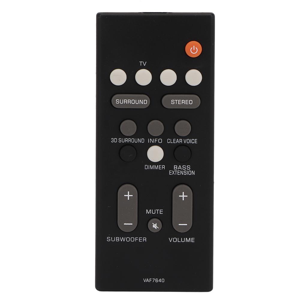 Replacement Remote Control for VAF7640 VAF76400 ATS 1080 ATS1080 YAS 108 YAS108 Home Theater Sound Soundbar Speaker