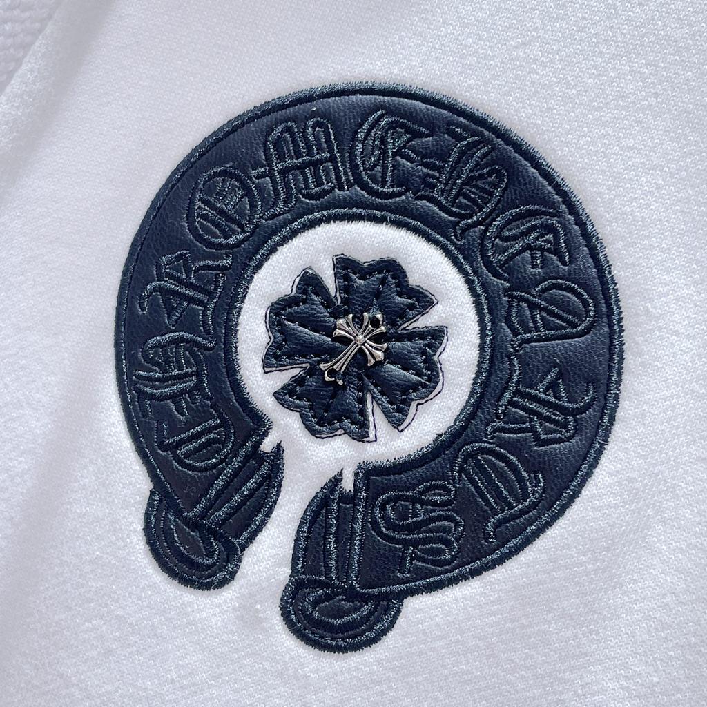 8632 CHROME HEARTS 2025 Новинка Весна и Осень Плюс Размер Тонкий Стиль Классический Стиль Логотип Молния Свитшот С Капюшоном Для Пар