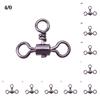 Bearing Barrel Trident Fishhook Connector 3 Way Bearing Swivel Cross Line T-shape Fishing Swivels