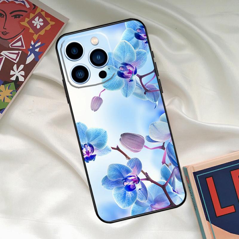 Orchid Flowers Colorful Phone Case For iPhone 17 16 15 13 12 11 14 Pro Max 16 Plus 12 13 Mini 16e 17 Air Funda Cover