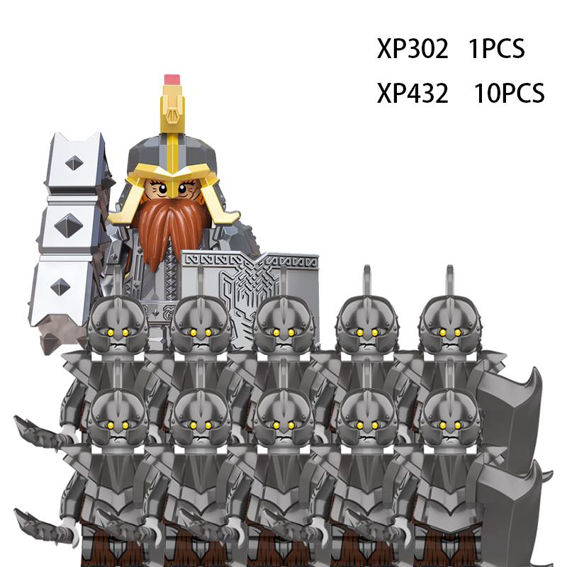 Medieval Elf Rohan Soldiers Guard Army Lotr Action Figures Mini Bricks Doll Assemble Building Blocks DIY Toys for Kid Gifts