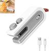 3-in-1 Mini Bag Sealer with Cutter and Magnet,Rechargeable Handheld Bag Sealer,Portable Heat Sealer for Heavy-Duty Plastic Snack & Chip Bags, Food