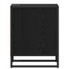 Nightstand Black Oak Effect 39.5 x 30 x 50 cm Engineered Wood