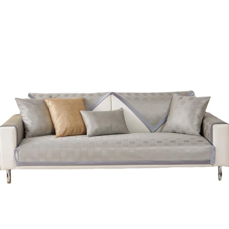 Cool Sofa Cushion Summer Summer Non-Slip Summer Cool Cushion Sofa Mat Seat Cushion Ice Silk  Seat Cushion Towel