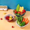 8 Pcs Kitchen Draining Bowl Hollow Out Quick Drainage with Small Ears Drain Basket Fruite