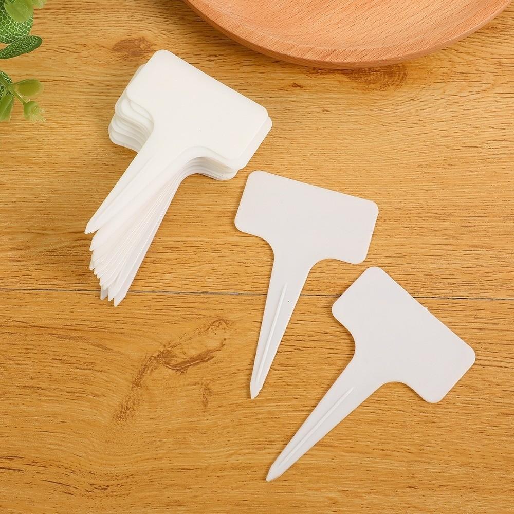 100PCS Thickened Stake Tags Waterproof T-type Tags Garden Tools Nursery Garden Plant Tags Garden