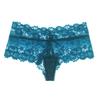 Сексуальные женские однотонные прозрачные бесшовные трусики с низкой талией, женские кружевные трусики с цветочным принтом на бедрах