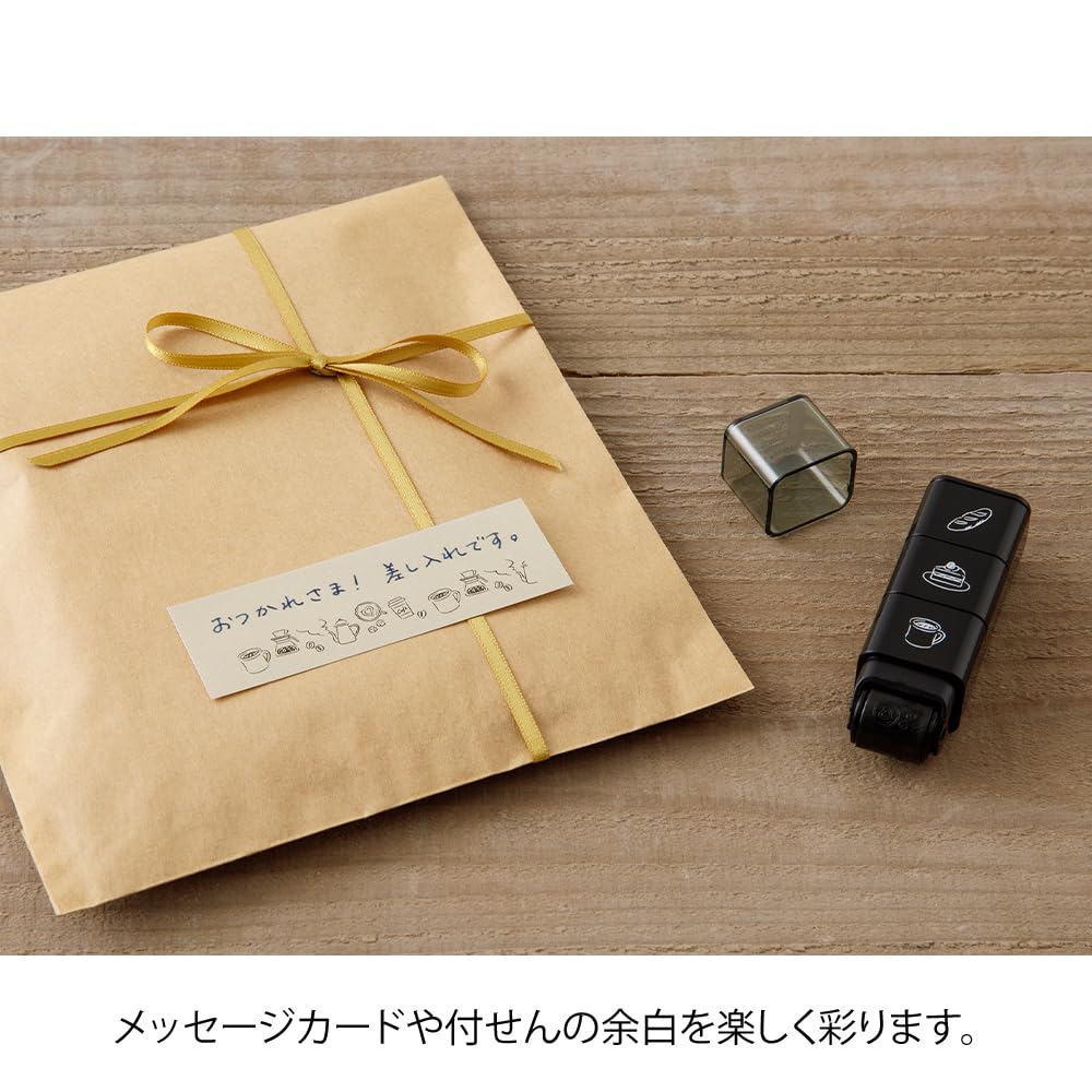 Midori Stamp Roller Cafe Pattern 35626006