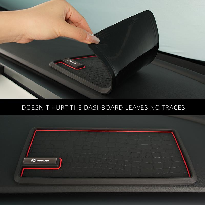 2025 Hot Car Logo Non-Slip Pad PVC Dashboard Phone Anti-Slip Mat Storage Pad For BMW X1 X2 X3 X4 X5 X6 X7 G20 G30 6GT E60 F10 E3