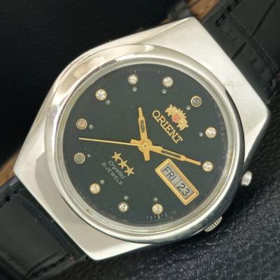 CRYSTAL AUTOMATIC 46941 ВИНТАЖНЫЕ ЯПОНСКИЕ МУЖСКИЕ ЧАСЫ С ОРИГИНАЛЬНЫМ ЦИФЕРБЛАТОМ a704997-1