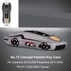 Для Porsche Panamera Cayenne Macan 718 Cayman Boxster 911 Taycan 10-25 Автомобильный Зеленый Grello Окрашенный Чехол для Ключей Защитная Оболочка