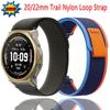 20 мм 22 мм Нейлоновый ремешок-петля для Trail Для Amazfit T-REX3 Pro Браслет Наручный ремешок Для Amazfit Helio Balance 2-1/Bip 6-5/Active 3-2 Max