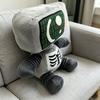 Phighting Kelder Skeleton TV Head Plush Doll Binary Code Screen Robot Stuffed Toy Game Character Soft Figure Gift Game Fans Collectible Decor Present