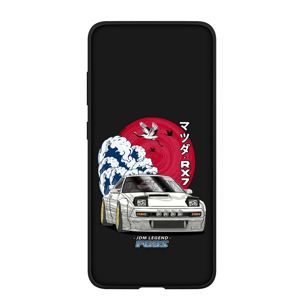 Чехол для телефона Samsung Galaxy S24 S23 iPhone 15 14 Xiaomi Redmi Note 13 12 11 8 10 9 Pro Max X XR OPPO A15 Huawei Initial D Super Car AE86 Supercar