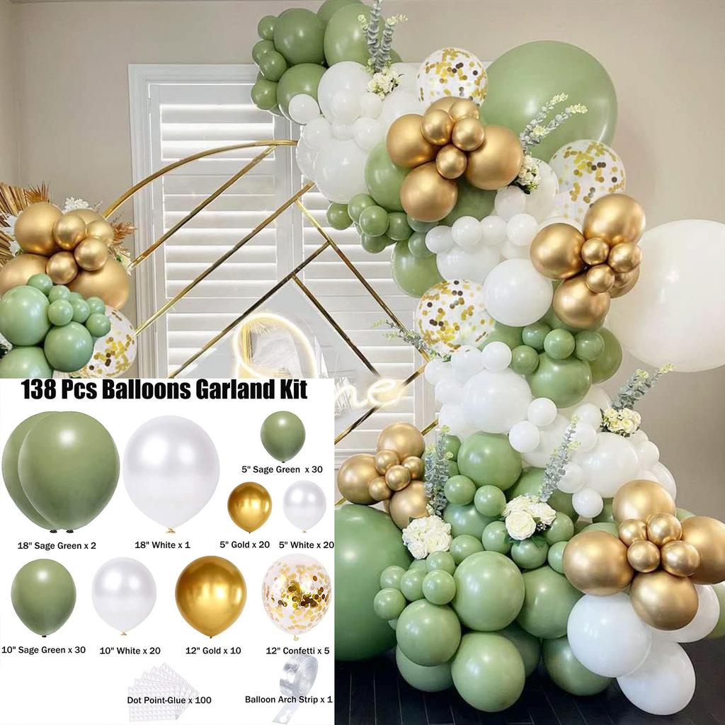Мори Сет День рождения Событие Тема джунглей Украшение для вечеринки Набор латексных шаров-цепочек