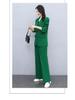Women's Slim Long-Sleeve Suit Jacket & Wide-Leg Trousers: Professional Queen Style, Perfect for Spring and Autumn.