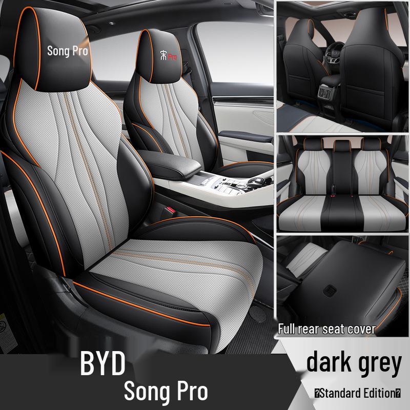All-Season Leather Car Seat Cover for BYD Song Pro: Full Surround Design