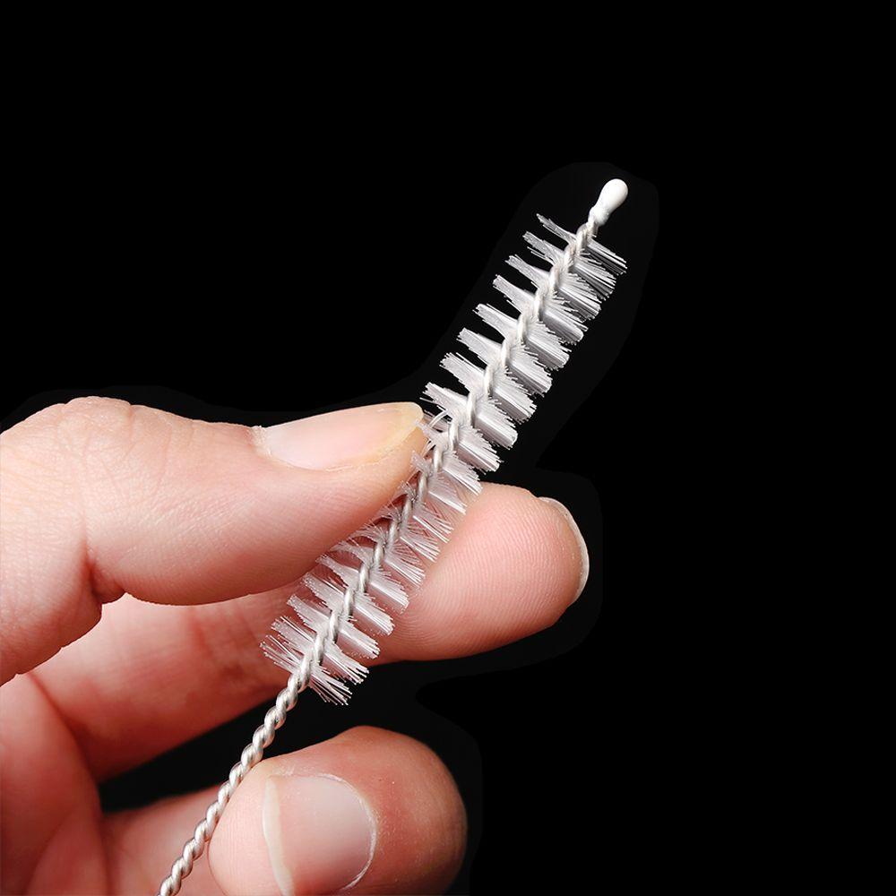 1/5PCS New Stainless Steel Spiral Handle Soft Cleaning Tools Bottle Brush Straw Cleaner Water Cup