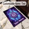Crystal Velvet Rug Austria Wien FC Print Custom Name Text Floor Mat Home Decor