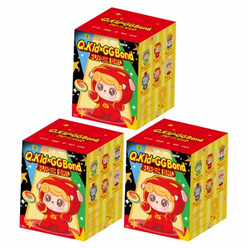 Милый Jotoys Q Kid X GG Bond Серия Super Bro Орнамент-сюрприз Животное Персонаж Кукла Брелок для рюкзака Игрушки Таинственная коробка Подарки