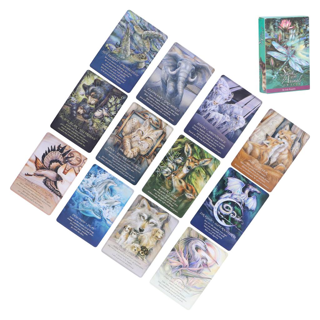 Spirits of The Animals Oracle Cards English Divination Fate Fortunetelling Tarot Card Decks