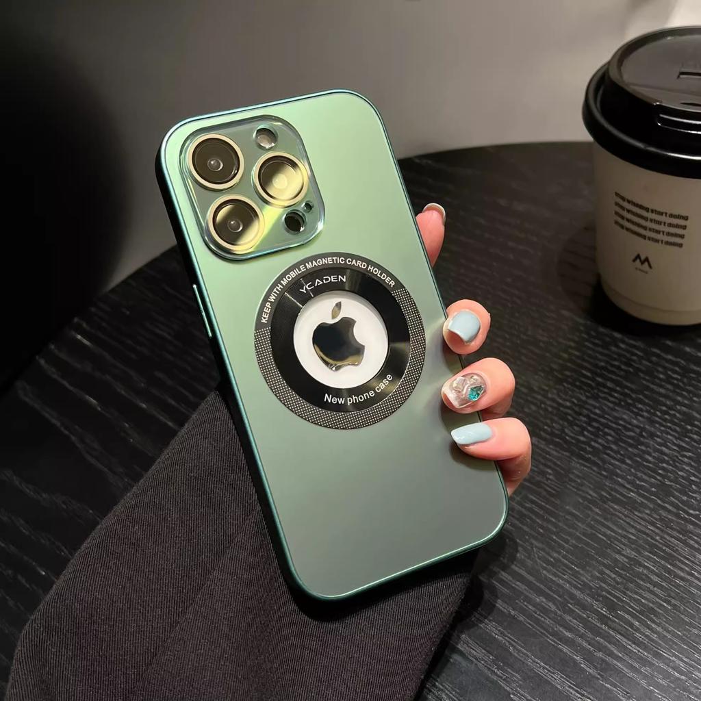 Apple 16promax Leakage Mark Magnetic Suction Phone Case Apple 15 Original 14 Lens Film Soft Edge Cover