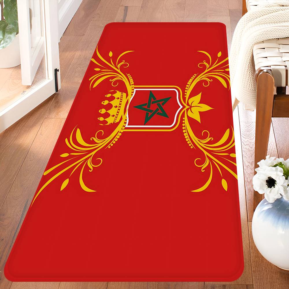 Morocco Map Flag Door Mat Nordic Style Bedroom Living Room Doormat Home Balcony Anti-Slip Alfombra